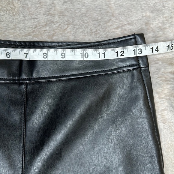 H&M | Black Flared Faux Leather Pants - Picture 7 of 12